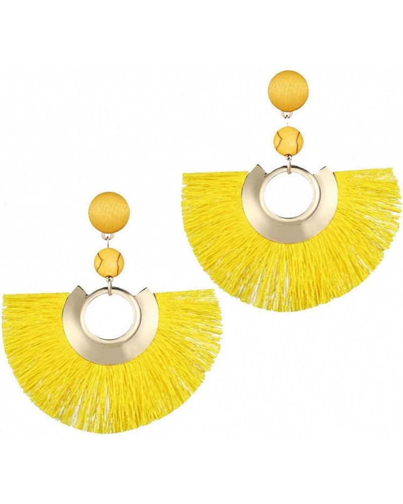 Bohemian Big Tassel Drop Earrings Women Fringe Handmade Statement Woman Earrings Jewelry FOF52950 $9.43 Earrings