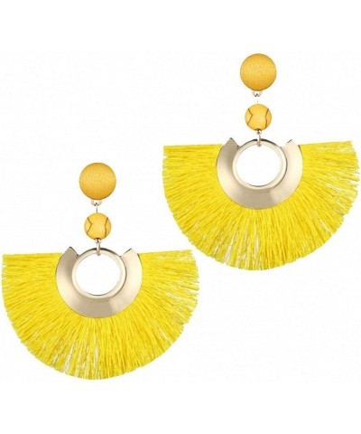 Bohemian Big Tassel Drop Earrings Women Fringe Handmade Statement Woman Earrings Jewelry FOF52950 $9.43 Earrings