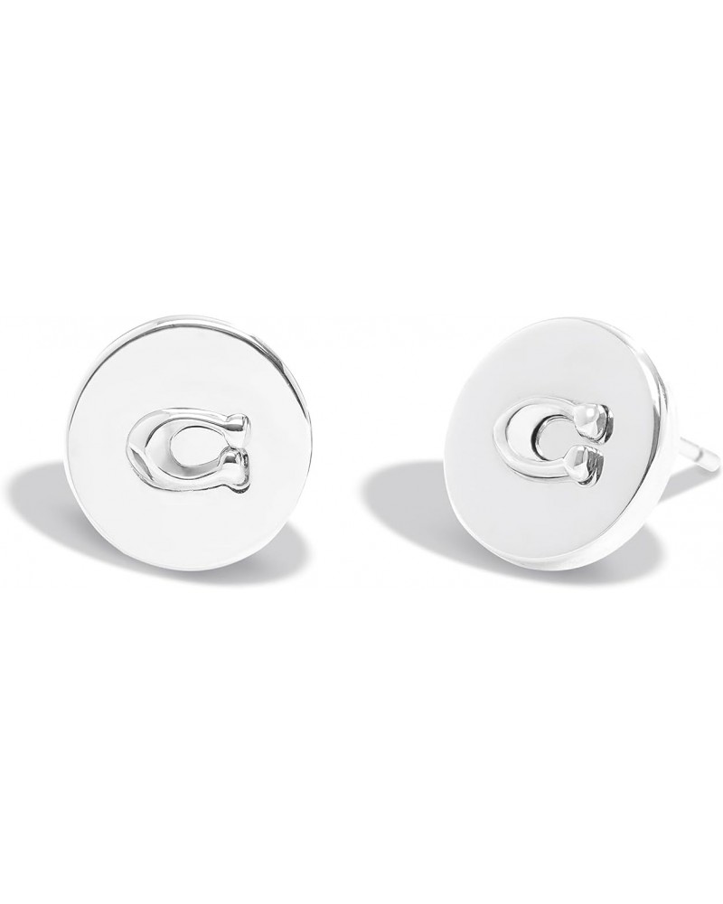 Coach Women's Signature Coin Stud Earrings $25.00 Earrings