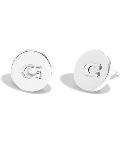 Coach Women's Signature Coin Stud Earrings $25.00 Earrings