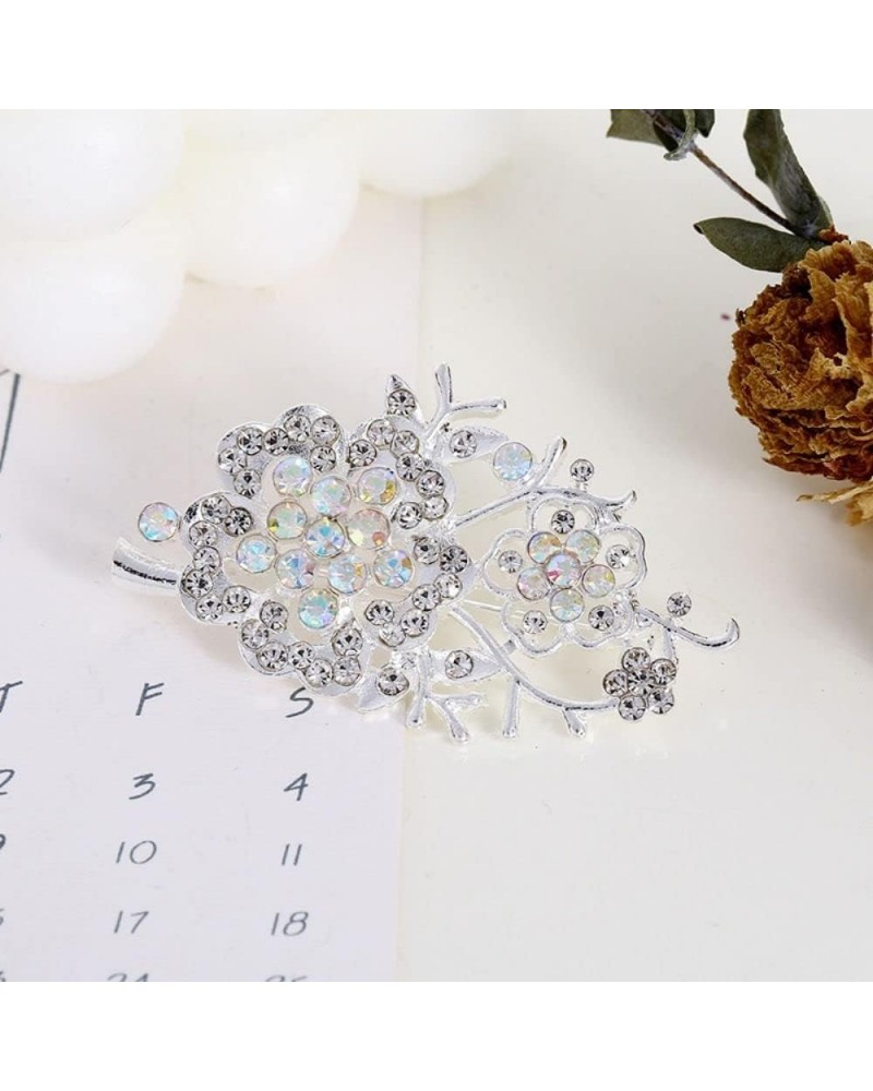 Exquisite Rhinestone Flower/Butterfly Brooches, Luxury Elegant Brooch Pins Sparkling Banquet Jewelry Gifts for Women, Girls, ...