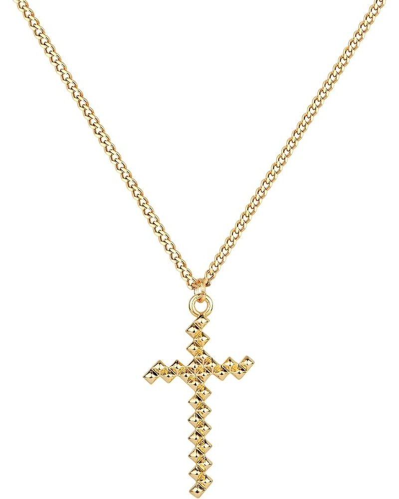 Cross Necklace for Women 14K Gold Plated Cubic Zirconia Cross Pendant Necklaces Christian Jewelry Gifts for Women Splicing $7...