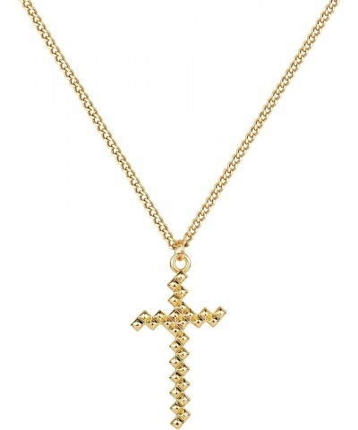 Cross Necklace for Women 14K Gold Plated Cubic Zirconia Cross Pendant Necklaces Christian Jewelry Gifts for Women Splicing $7...