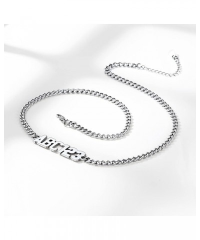 Could Customize Reputation Script Necklace Custom Name Necklace for Men Women, Personalized Different Style Sleek Stainless S...