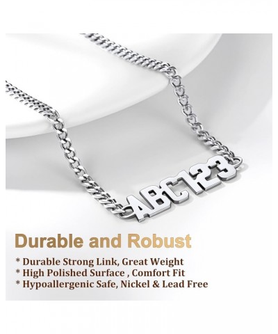 Could Customize Reputation Script Necklace Custom Name Necklace for Men Women, Personalized Different Style Sleek Stainless S...