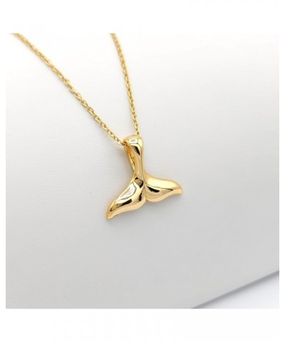 Whale Tail [GOLD] Plated Necklace Water Fish Ocean Majestic Sea Creature Nature Marine Wildlife $9.82 Necklaces