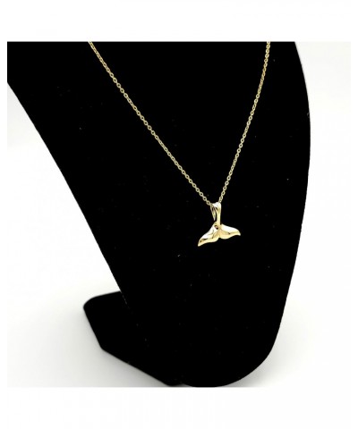 Whale Tail [GOLD] Plated Necklace Water Fish Ocean Majestic Sea Creature Nature Marine Wildlife $9.82 Necklaces