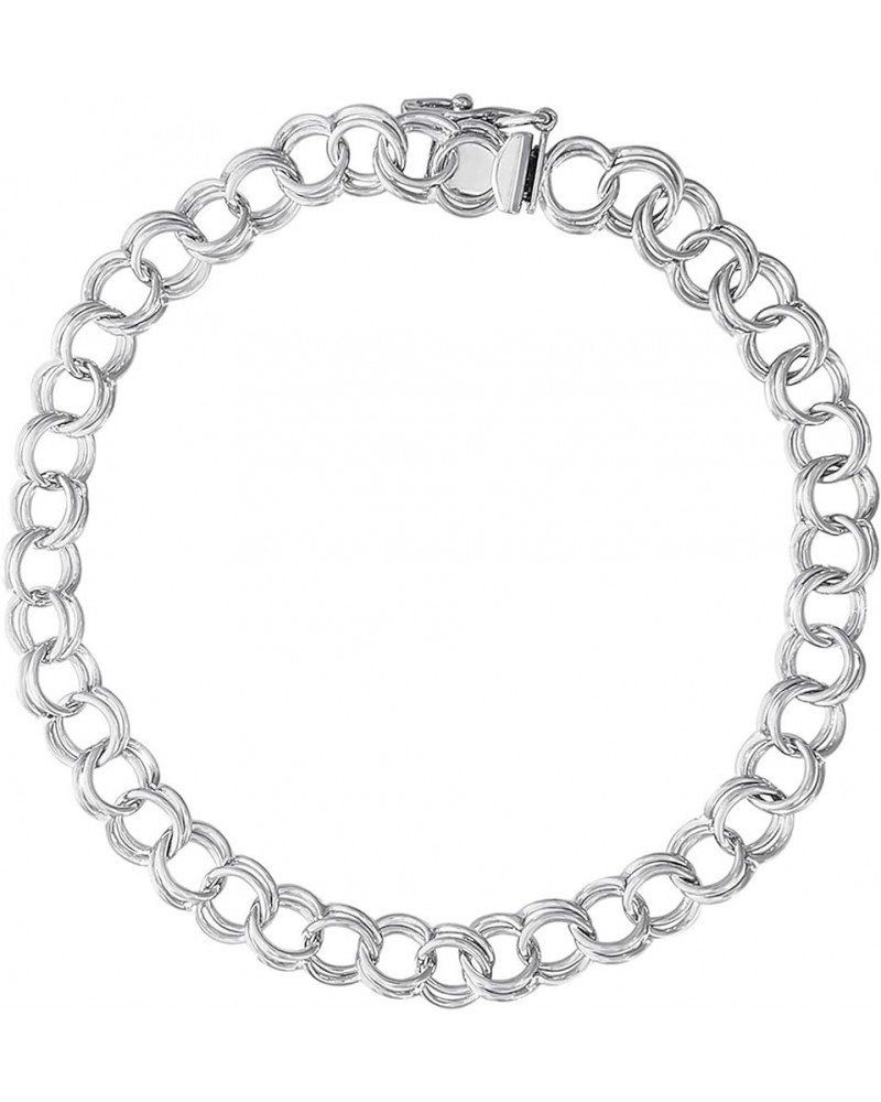 7-8" Charm Bracelet Sterling Silver 7.0 Inches $62.40 Bracelets