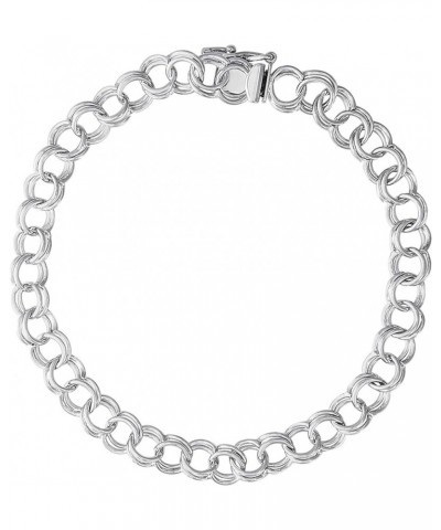 7-8" Charm Bracelet Sterling Silver 7.0 Inches $62.40 Bracelets