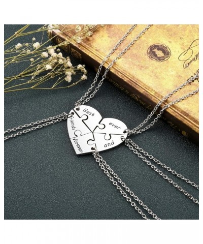 BFF Best Friend Necklace For 2 3 4 5,Friendship Jewelry For Women Girls Gift,Matching Heart Best Friends Forever Pendant Neck...