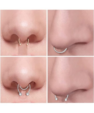 22G 20G 18G 16G 14G Surgical Steel Nose Septum Horseshoe Hoop Eyebrow Lip Navel Belly Nipple Piercing Ring Helix Tragus Daith...