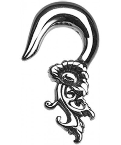 Japanese Flower Hook Steel Ear Gauge Hanging WildKlass Taper 12 GA (2mm) $9.43 Body Jewelry