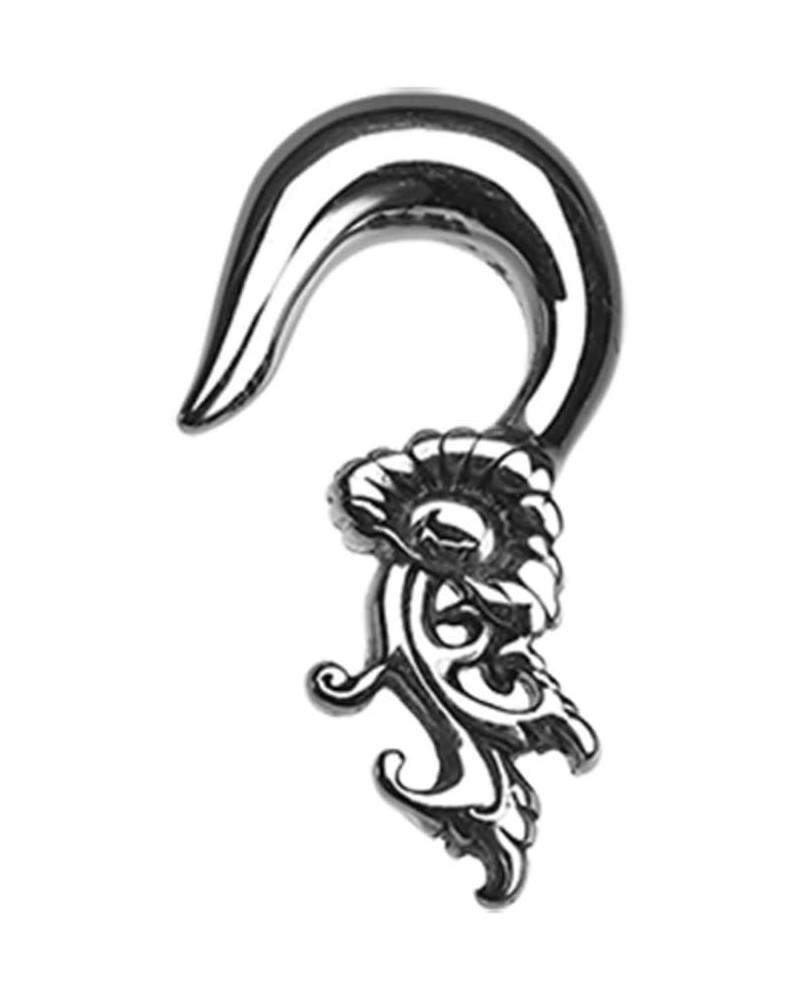 Japanese Flower Hook Steel Ear Gauge Hanging WildKlass Taper 12 GA (2mm) $9.43 Body Jewelry