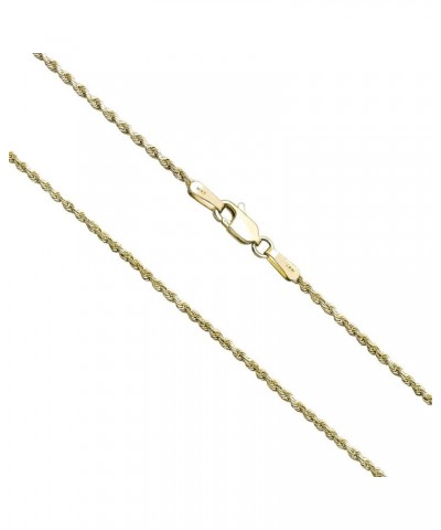 14K Solid Gold 1.5mm Rope Chain Necklace, 16" - 30 18.0 Inches Yellow Gold $109.78 Necklaces