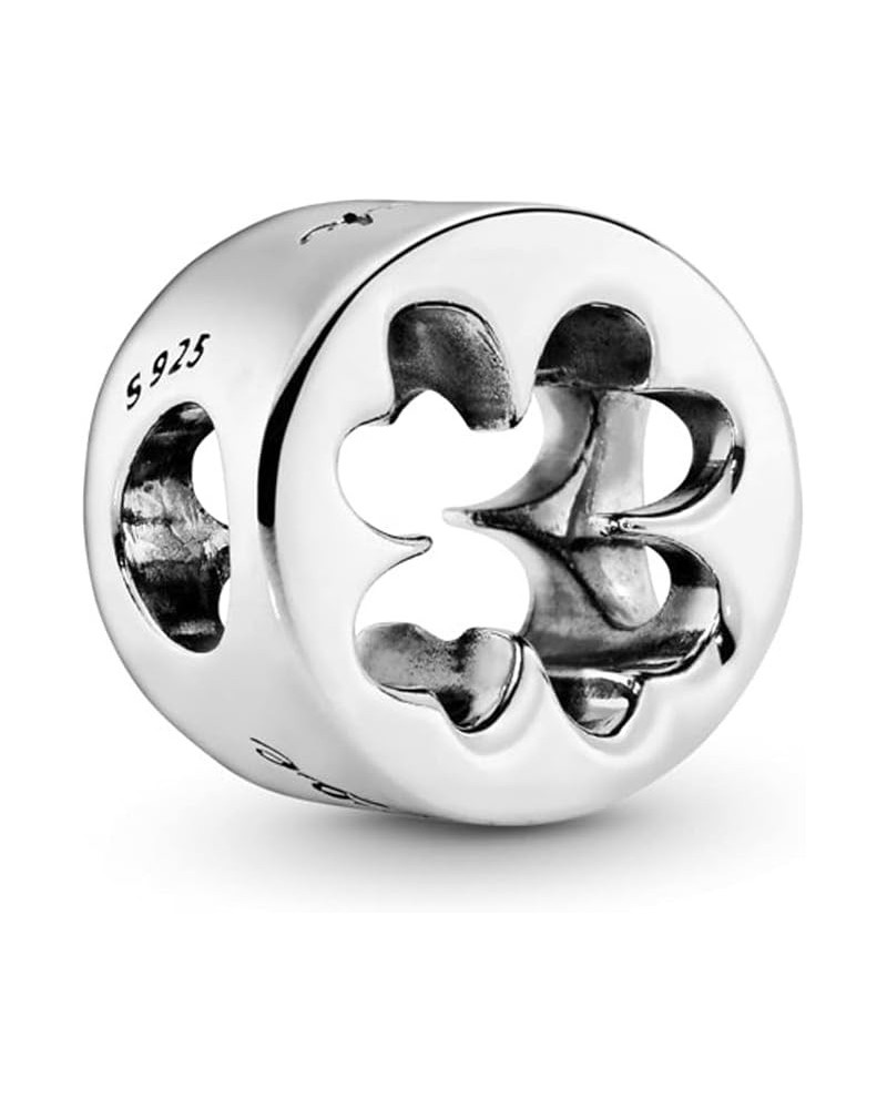 Lucky Clover Charms 925 Sterling Silver Love Courage Inscript Bead for Bracelets $11.87 Bracelets