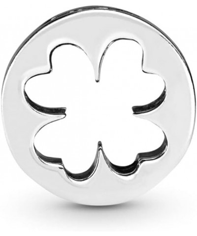 Lucky Clover Charms 925 Sterling Silver Love Courage Inscript Bead for Bracelets $11.87 Bracelets