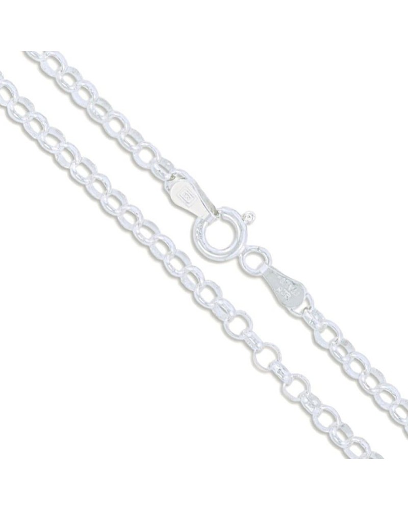 Sterling Silver Rolo Chain 3.1mm Solid 925 Italian Cable Link New Necklace 20.0 Inches $10.62 Necklaces