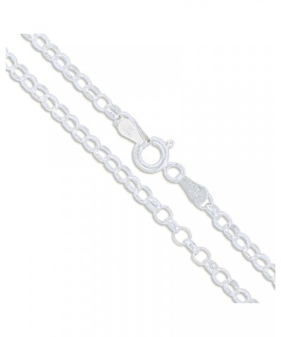 Sterling Silver Rolo Chain 3.1mm Solid 925 Italian Cable Link New Necklace 20.0 Inches $10.62 Necklaces