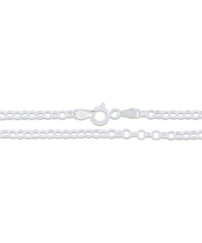 Sterling Silver Rolo Chain 3.1mm Solid 925 Italian Cable Link New Necklace 20.0 Inches $10.62 Necklaces