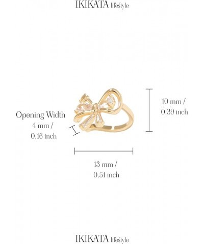 Korean Cuff Geometric Diamond Earring for Women Teen Girls - Gold Color, Cubic Zirconia, Safe for Sensitive Ears, Lightweight...