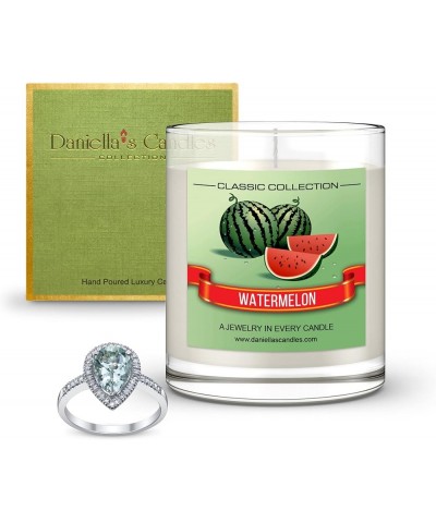 Watermelon Jewelry Scented Candle with Earrings Inside Necklace $13.62 Earrings