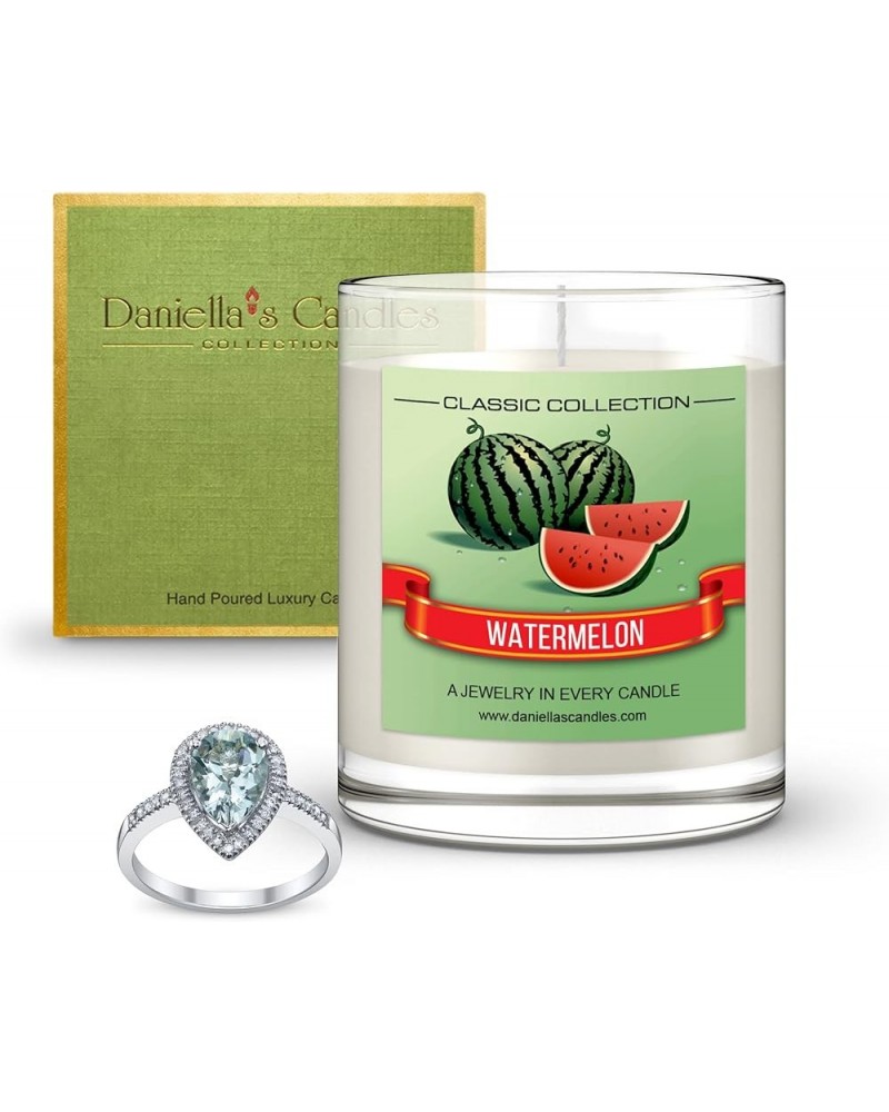 Watermelon Jewelry Scented Candle with Earrings Inside Necklace $13.62 Earrings