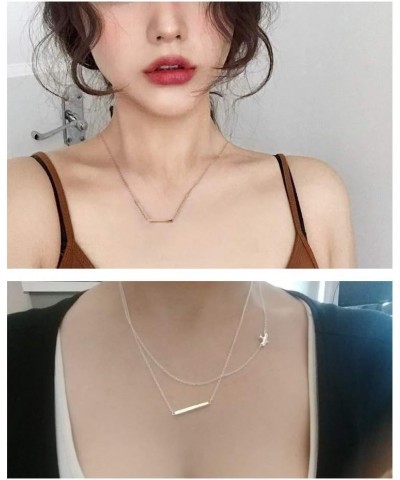 Gold Lariat Necklace for Women Trendy Rose Gold Bar Necklae Y Pendant Necklace Dainty Gold Jewelry Gifts for Girls I2:lariat ...