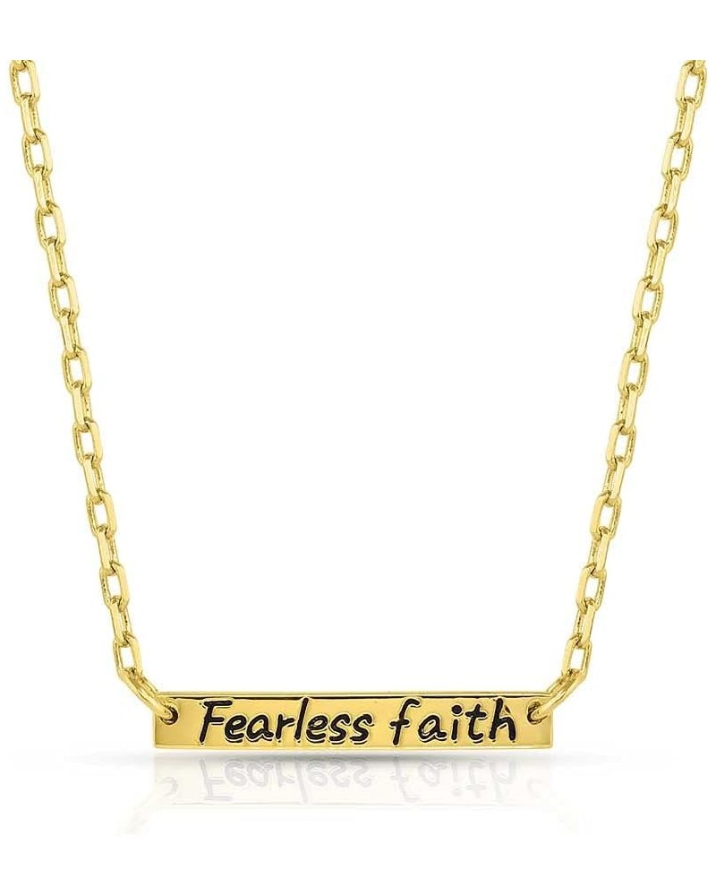 Western Lifestyle Women's Bar Necklace (Fearless Faith) $27.93 Necklaces