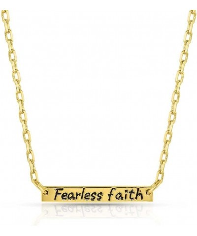 Western Lifestyle Women's Bar Necklace (Fearless Faith) $27.93 Necklaces