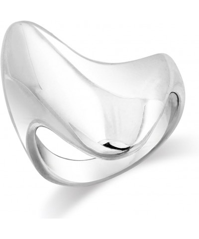 Mimi 925 Sterling Silver Polish Finish Contemporary Design Wave Ring Size 5, 6, 7, 8, 9, 10, 11 $8.40 Rings