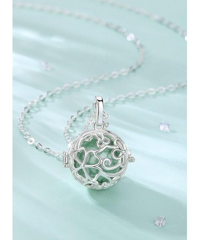 Harmony Ball Necklace Flower Angel Chime Caller, Balls 18MM Llamador De Angeles Bola Necklace Pregnancy Gifts - 30 & 45 Chain...