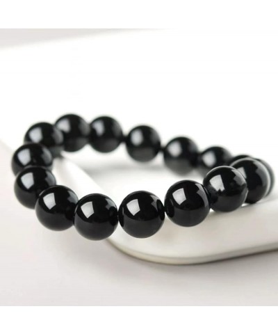 Natural Gemstone 8mm Round Bead Stretch Bracelet, Gemstone Beaded Bracelet For Women, Men And Teenagers Grade 7A black onyx $...