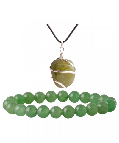 Green Jade 8mm Beads Stretch Bracelet for Women Men Good Luck Charm Reiki Healing Natural Wealth Gemstone Prosperity Crystals...