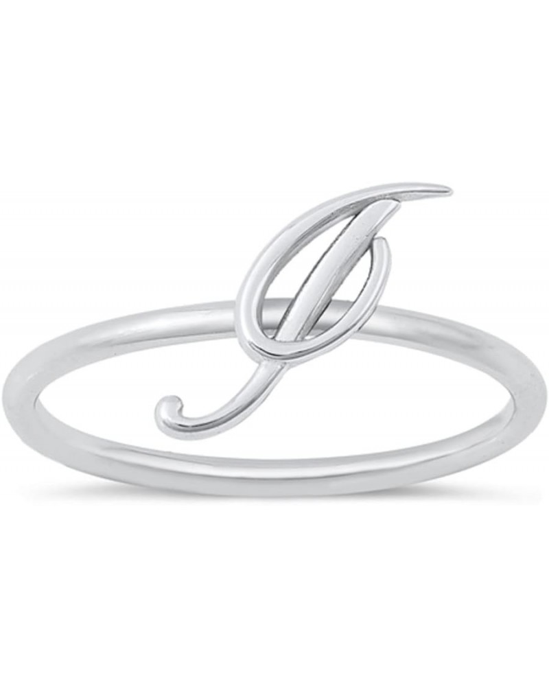 CLOSEOUT WAREHOUSE 925 Sterling Silver Initial Script Ring I $11.17 Rings