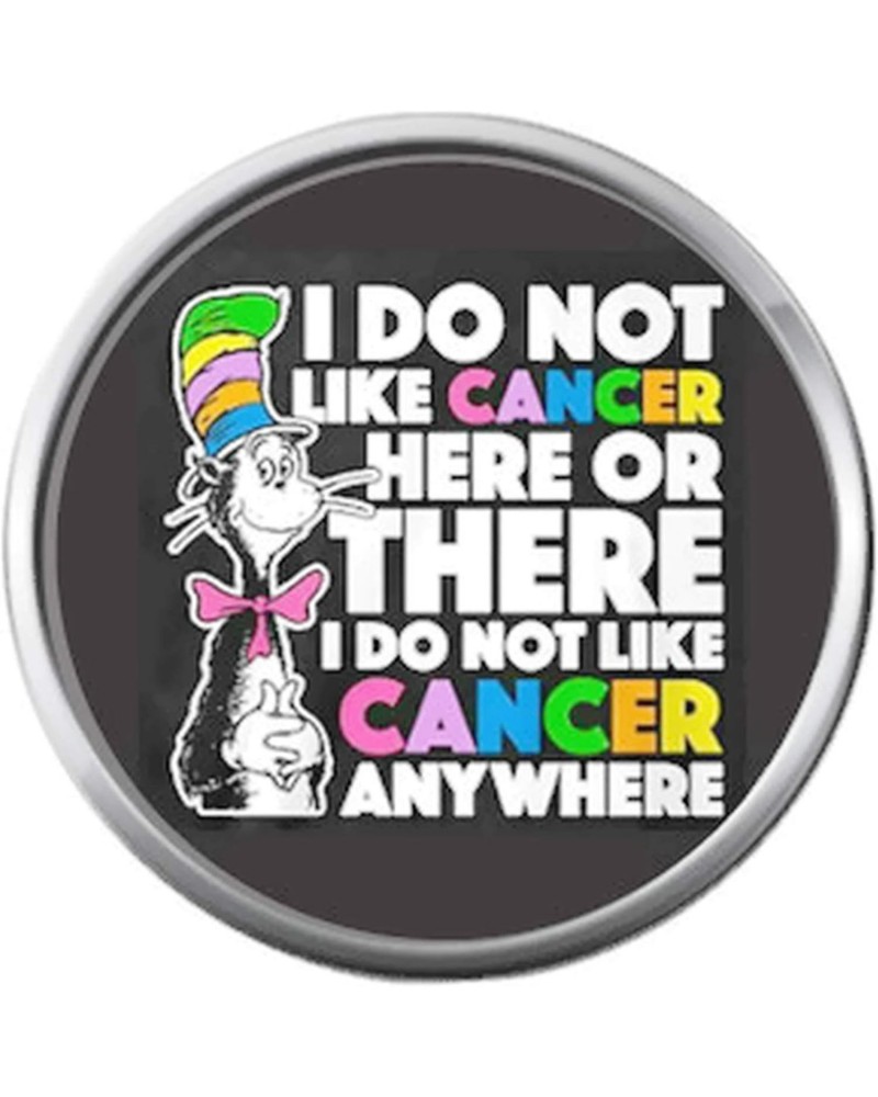 Dr Seuss Do Not Like Cancer Anywhere Ribbon Survivor Hope for All Support Cure Awareness 18MM - 20MM Charm $6.21 Bracelets