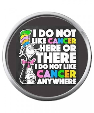 Dr Seuss Do Not Like Cancer Anywhere Ribbon Survivor Hope for All Support Cure Awareness 18MM - 20MM Charm $6.21 Bracelets