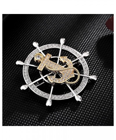 Rotating Floral Series Brooch Jewelry For Woman Fashion, Large Costume Broches & Pins Christmas Gift Anchor $10.50 Brooches &...