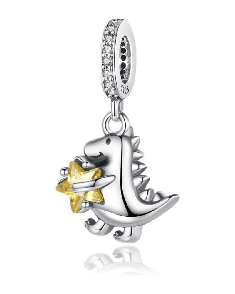 Princess Dress Dangle Charm 925 Sterling Silver Bead for Charm Bracelets and Necklaces with 5A Cubic Zirconia, Birthday Mothe...