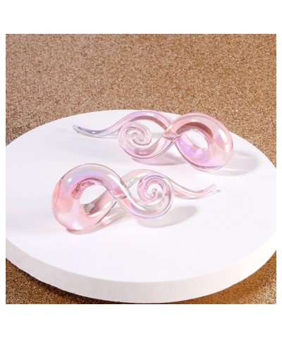 Ear Glass Spiral Tapers Plugs Tunnels Expander Hanger Gauges Earrings Stretching Body Piercings Jewelry Gauges 4G-1/2'' 5MM-1...