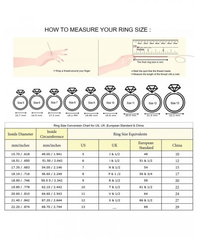 925 Sterling Silver Rhodium Plated CZ Cubic Zirconia Simulated Diamond Engagement Ring and Band Set Jewelry Gifts for Women -...