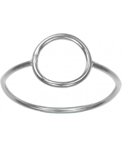 Wire rings 14k gold fill or sterling silver 6 Open Circle Sterling Silver $8.97 Body Jewelry