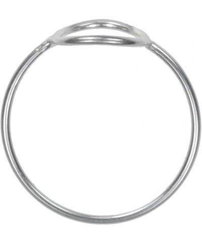 Wire rings 14k gold fill or sterling silver 6 Open Circle Sterling Silver $8.97 Body Jewelry