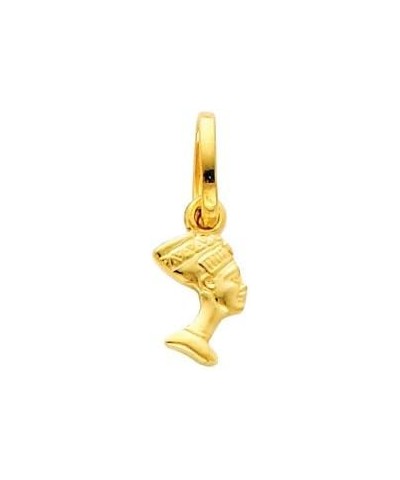 14k REAL Yellow Gold Queen Nefertiti Pendant with 0.9mm Cable Chain Necklace 20.0 Inches $37.44 Necklaces