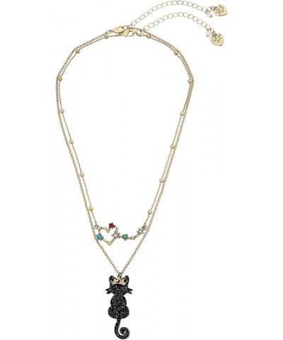 Cat Multi Row Necklace One Size Black $26.55 Jewelry Sets