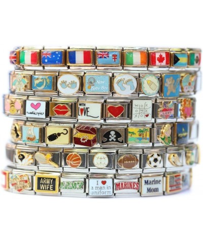 New Charms Fiji Flag Italian Charm Bracelet Jewelry Link $7.44 Bracelets