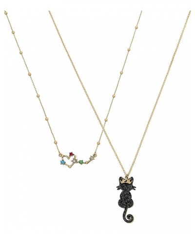 Cat Multi Row Necklace One Size Black $26.55 Jewelry Sets