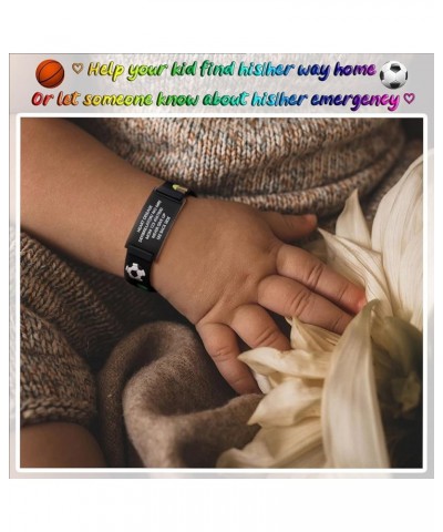 Personalized Medical ID Bracelet - Silicone ID Wristband with Medical Alert Badge for Women Kids Cute in Case of Emergency Br...