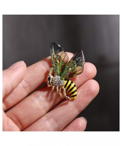 Insect Themed Brooch Pin,Crystal Rhinestones Bee Butterfly Dragonfly Brooch Pin Breastpin Jewelry Accessories for Suit Collar...