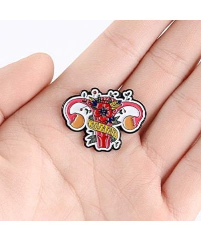 Female Mother Organ Uterus Bright Blooming Flowers Grow A Pair Pins Ovary Brooches For Women Girls Feminism Accessories 1 $6....