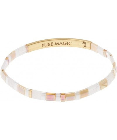 Good Karma Miyuki Bracelet - Pure Magic Neutral/Gold $13.92 Bracelets